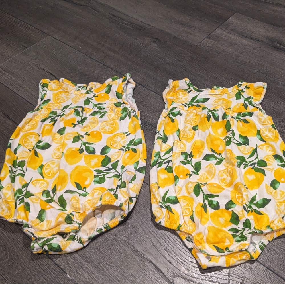 2 baby girl onesies